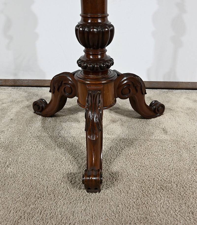 Small Barbière in Solid Mahogany, Restoration Period – 1st part 19th century