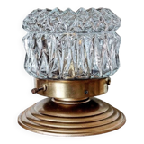 Vintage chiseled glass lamp