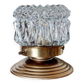 Vintage chiseled glass lamp