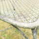 Antique wrought iron garden chairs, set of 2