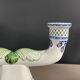 Pair of Gien earthenware candlesticks - lamp bases - Ref 1170