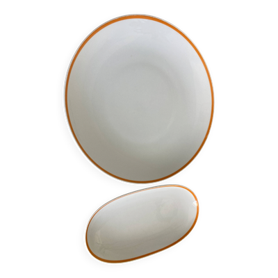 Duo de plats vintage en porcelaine Thomas Germany - Vintage
