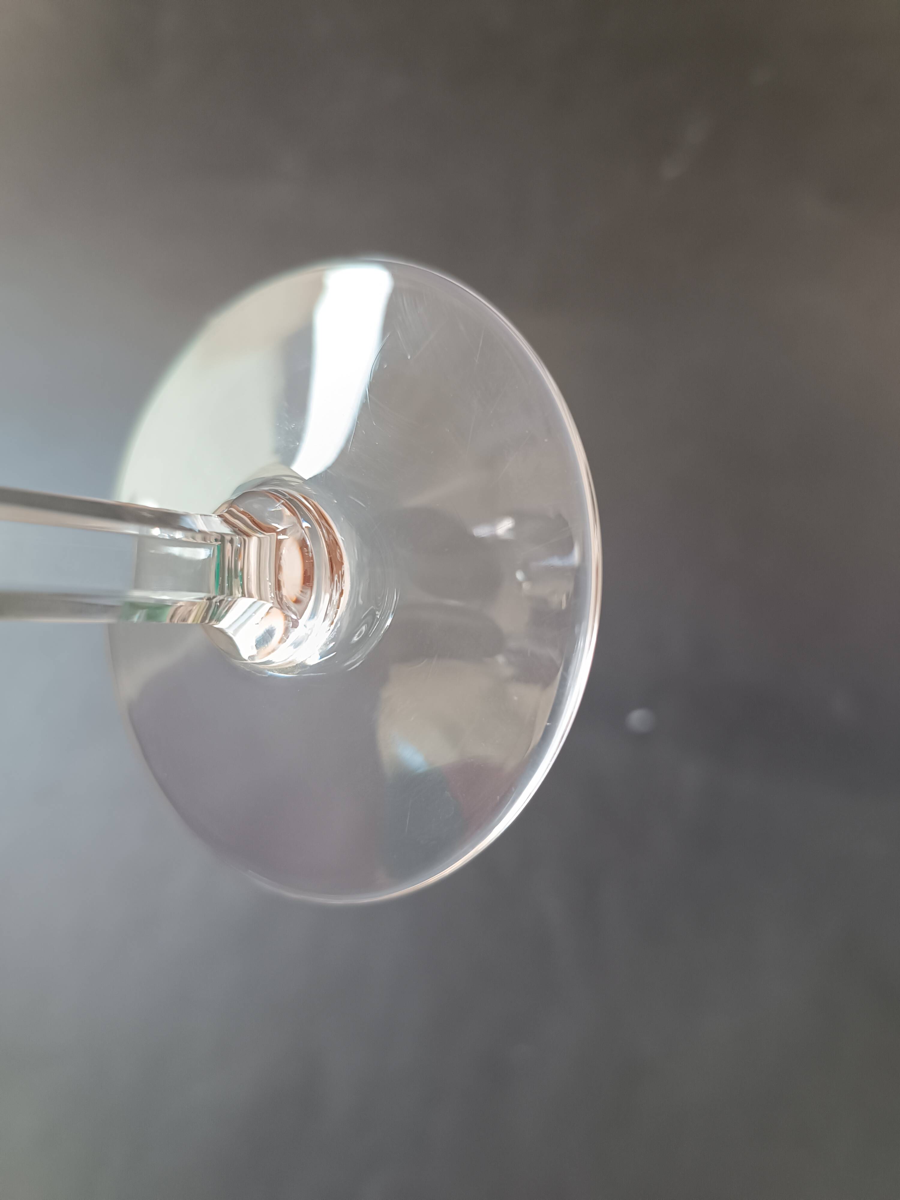 6 crystal stem glasses Cerdagne service Saint Louis vintage