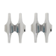 Pair of double wall lamps by Wihelm Braun Feldweg for Doria Leuchten, 1970