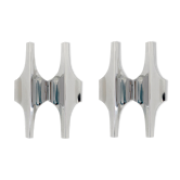 Paire d'appliques double par Wihelm Braun Feldweg pour Doria Leuchten, 1970