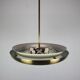 Art Deco UFO chandelier by Josef Hůrka for Napako, 1930s