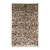 Handmade Tulu Rug, 100% Natural Un-Dyed Wool. Cream and Brown. Custom Options Available