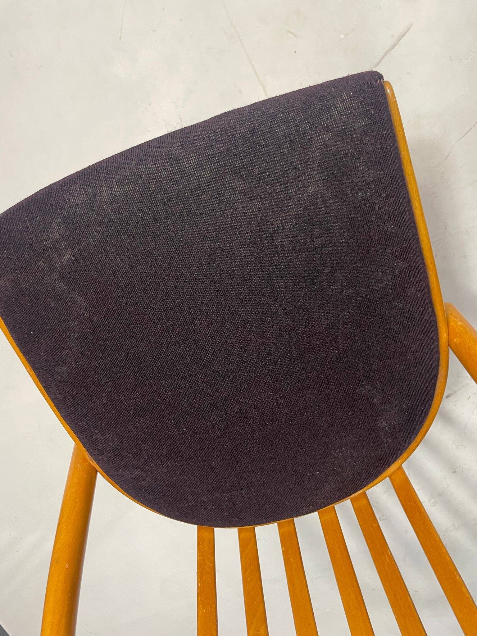 Ensemble de chaises à repas par Antonín Šuman, Tchécoslovaquie, 1970