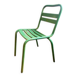 2 Tolix chairs in patinated metal