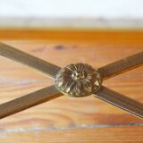 Marble and brass coffee table 60s