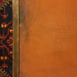 Large Louis Philippe mirror gilded with leaf. 137 x 99 cm.