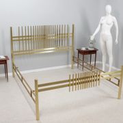 Lit vintage en laiton doré frigerio 1970s