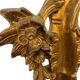 Vintage gold baroque wall mirror