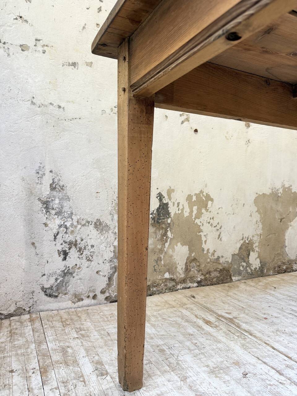 50s pine and oak farmhouse table 2.5m