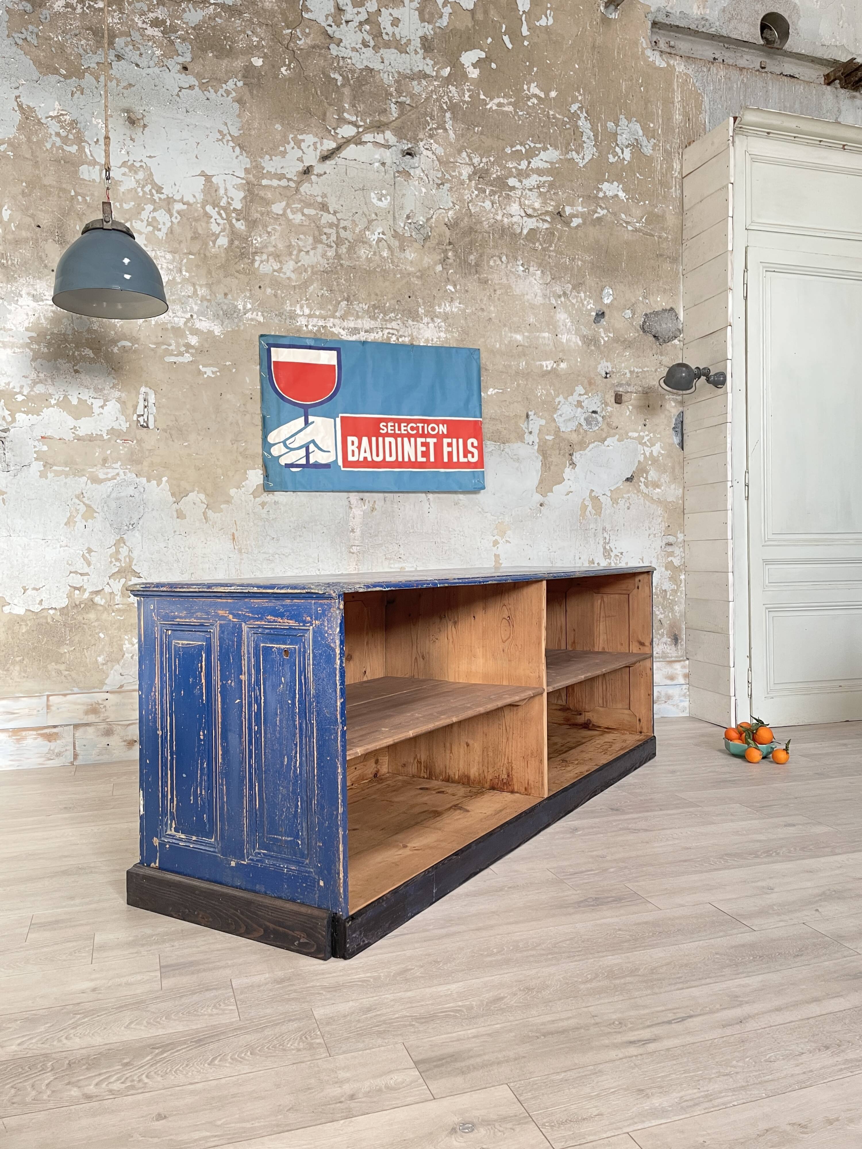 Commercial bank weathered wood panel.