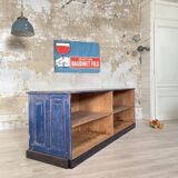 Commercial bank weathered wood panel.