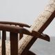 Arts & Craft oak armchair with spindle sides and tweed upholstery, Belgium