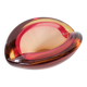Murano glass catchall in Sommerso style, Orange Rose.