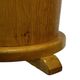 Vintage umbrella holder in oak basket storage design of the 1960s minimalist design
