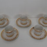 Set of Five cups and saucers,by company Epiag,circa 1920's