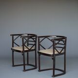 Model 728 'Fledermaus' chairs attributed to Josef Hoffmann for J & J Kohn,
