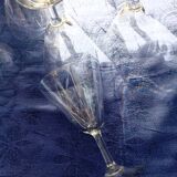 10 engraved stemware