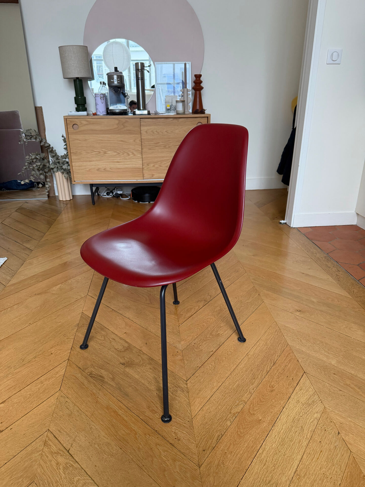 Chaise Eames DSX Vitra bordeaux