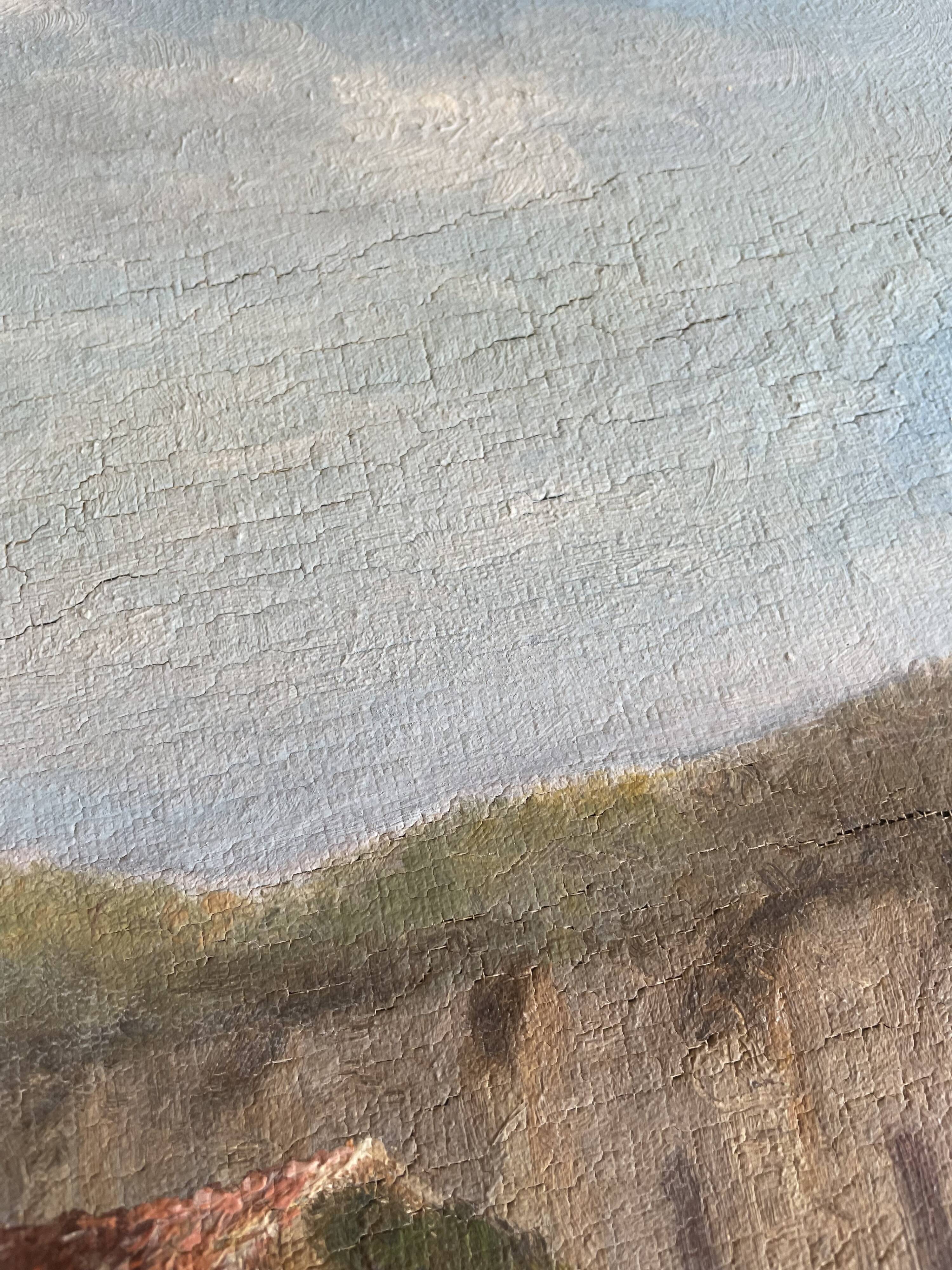 Huile sur toile paysage