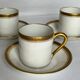 3 fine porcelain coffee cups