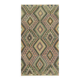 Turkish Handmade Vintage Anatolian Kilim 176 cm x 324 cm