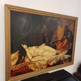 The Odalisque painted on wood 155x110cm