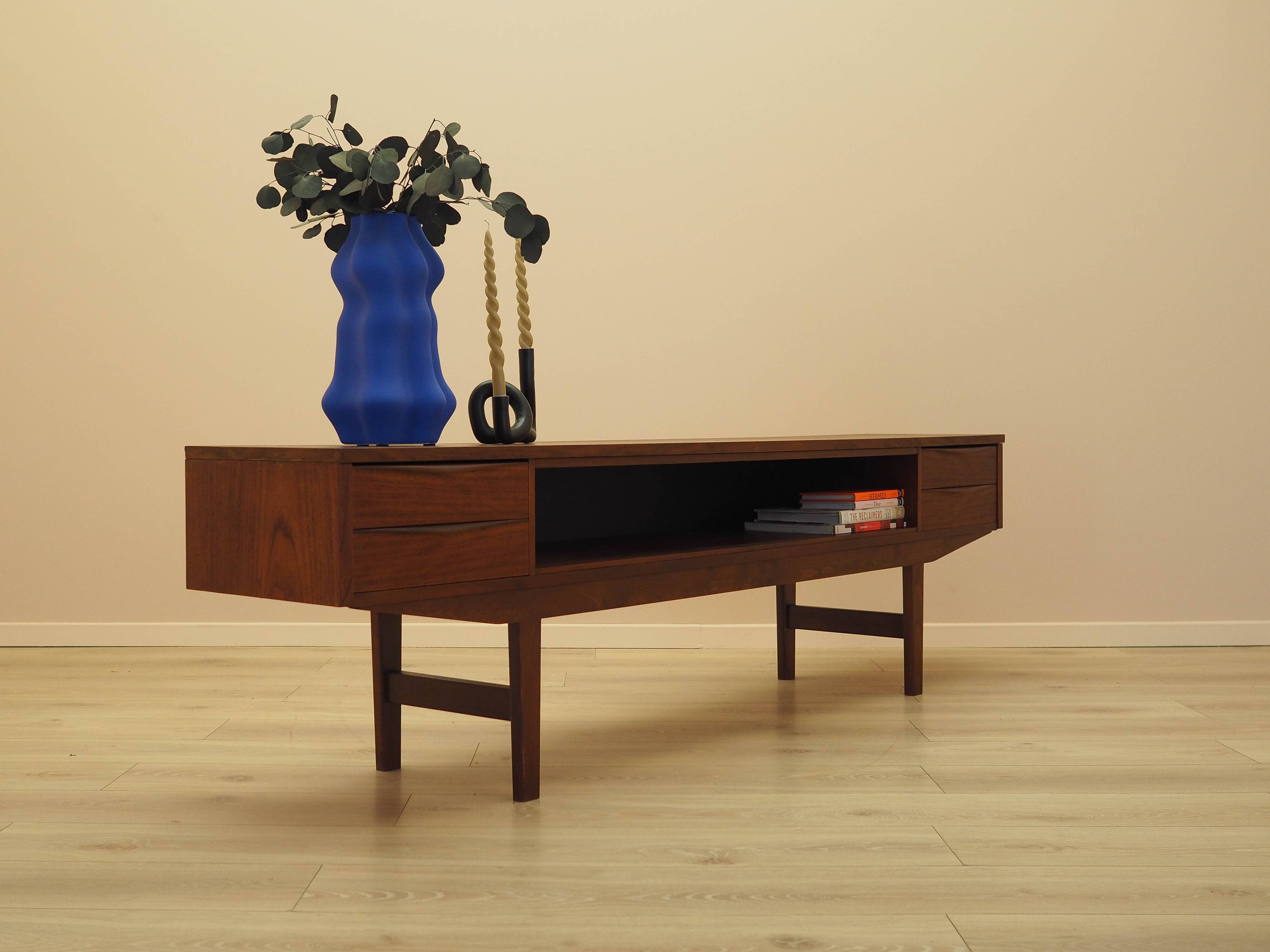Teak lowboard, Danish design, 1970s, made in Denmark