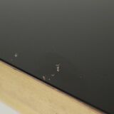 Table basse vintage en laiton et cuivre