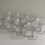 Crystal champagne glasses