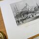 Vintage engraving of Le Tréport, Normandy. Printed in 1844.