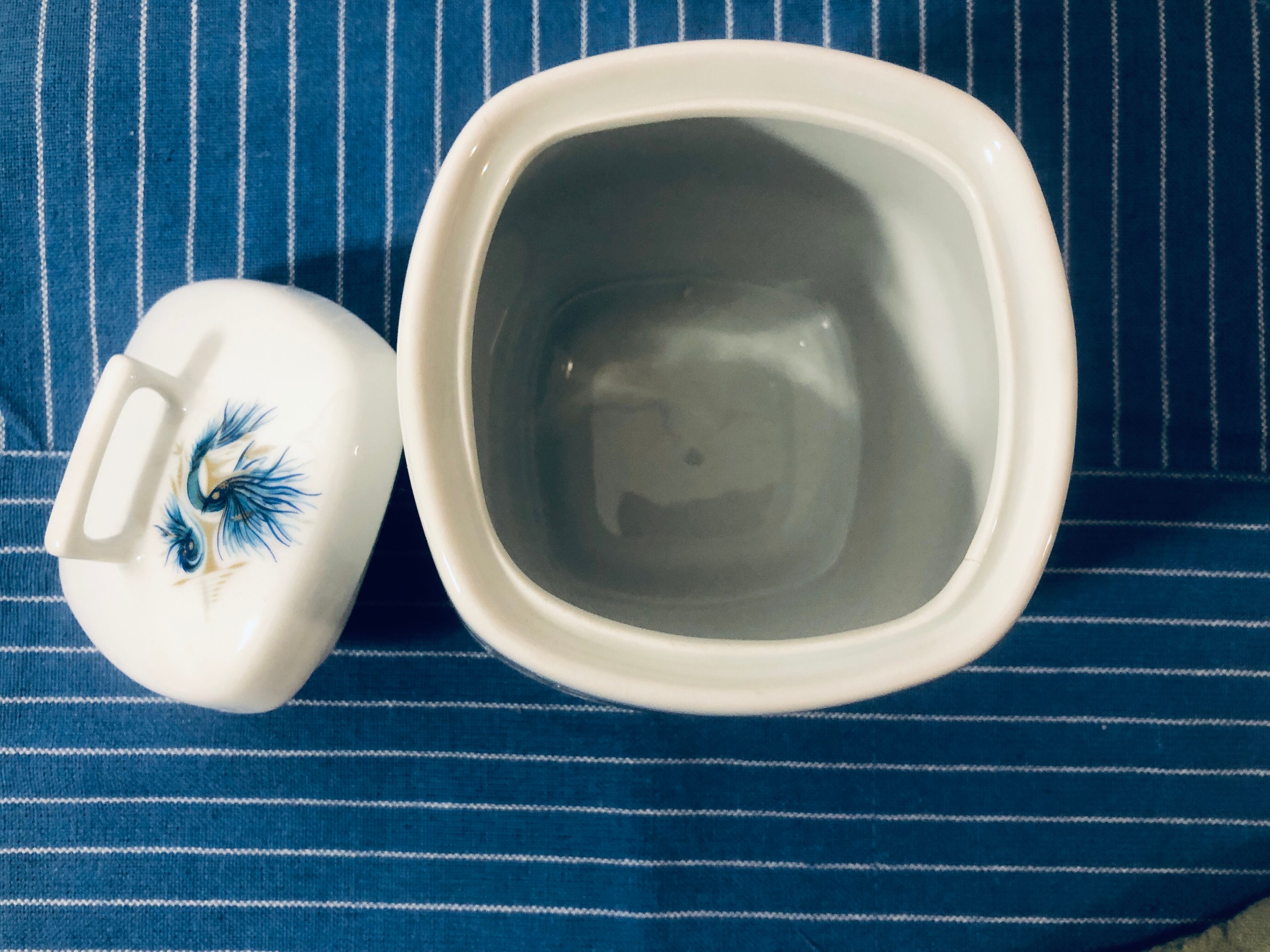 Signed porcelain sweet pot - Art Nouveau