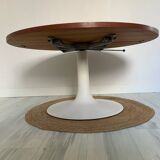 Table modulable JER – Pied tulipe en fonte – Fonderie Chenesseau Orléa