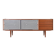 Mid-Century Op-Art Hand-Painted Danish Teak Sideboard, 1960s