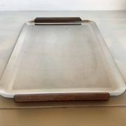 Plateau, plat en métal et bois style scandinave