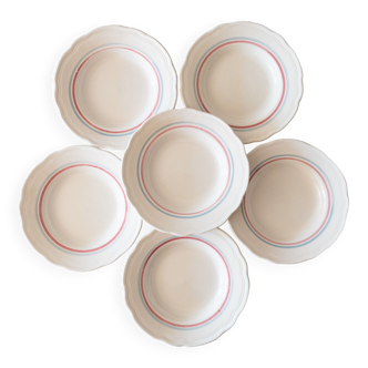 Assiettes vintage en porcelaine