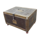 Coffre ancien bois et métal