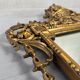 Large gilded mantel mirror – wood