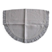 Half-moon old embroidered cradle pillowcase