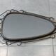 Brutalist antique mirror, sixties era.