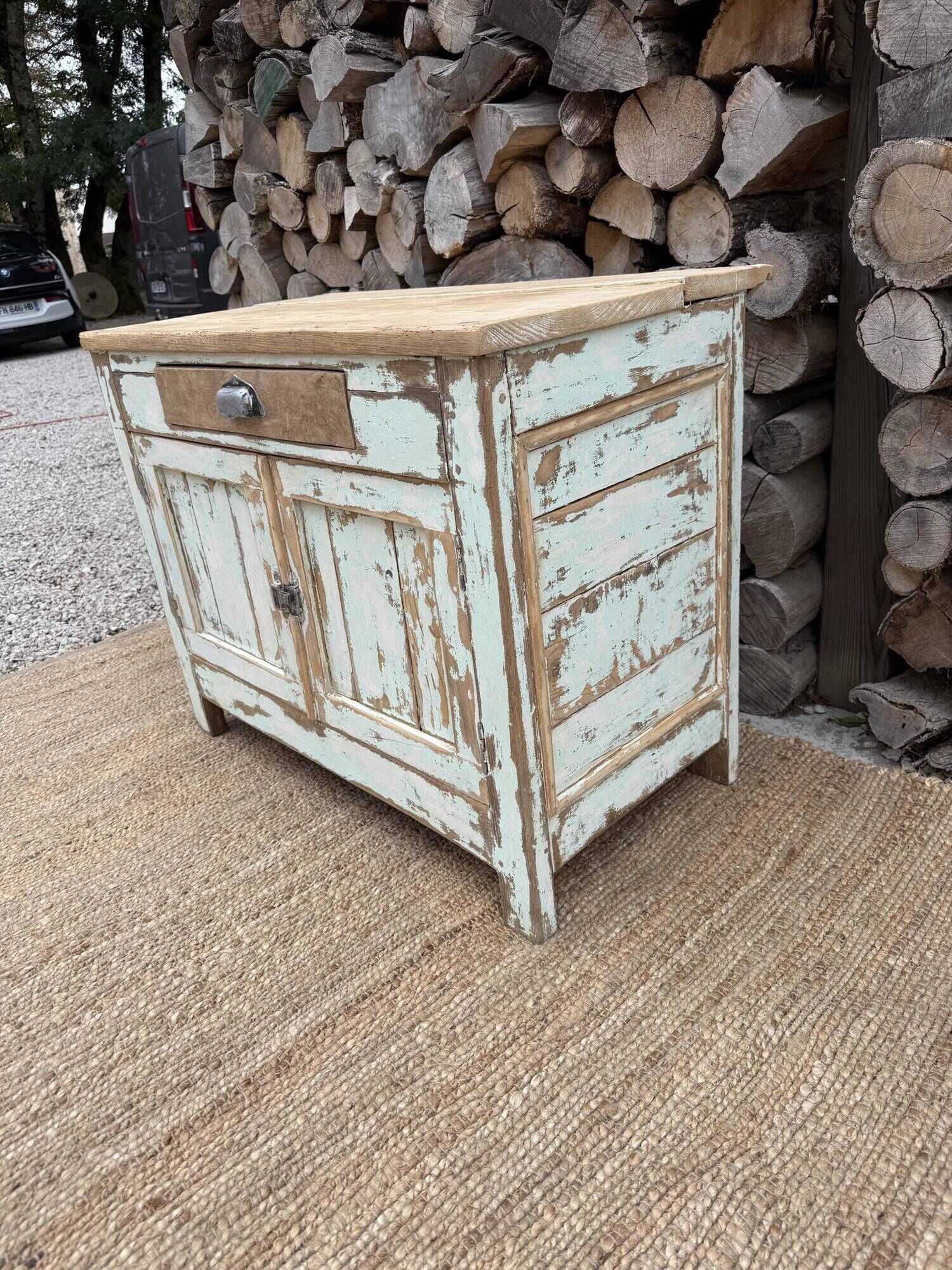 Meuble rangement vintage/ Meuble métier