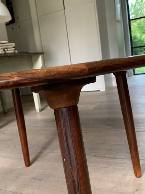 table basse en palissandre de Henri Walter Klein -Danemark 1968