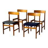 Chaises en teck, Ulferts, Danemark, années 1960, Mid-C Modern, VNTG