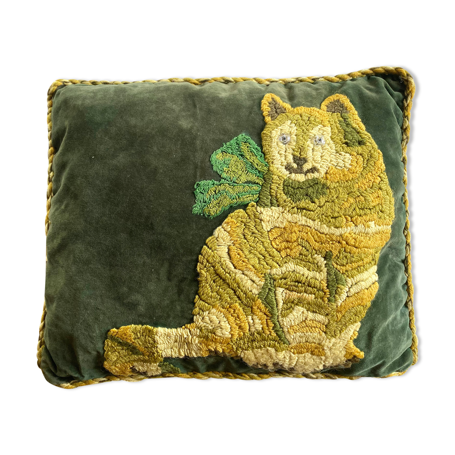Coussin vintage en velour