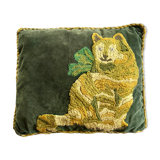 Vintage velvet cushion