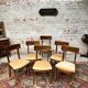 Suite of six mahogany chairs with 19th century Directoire style bands